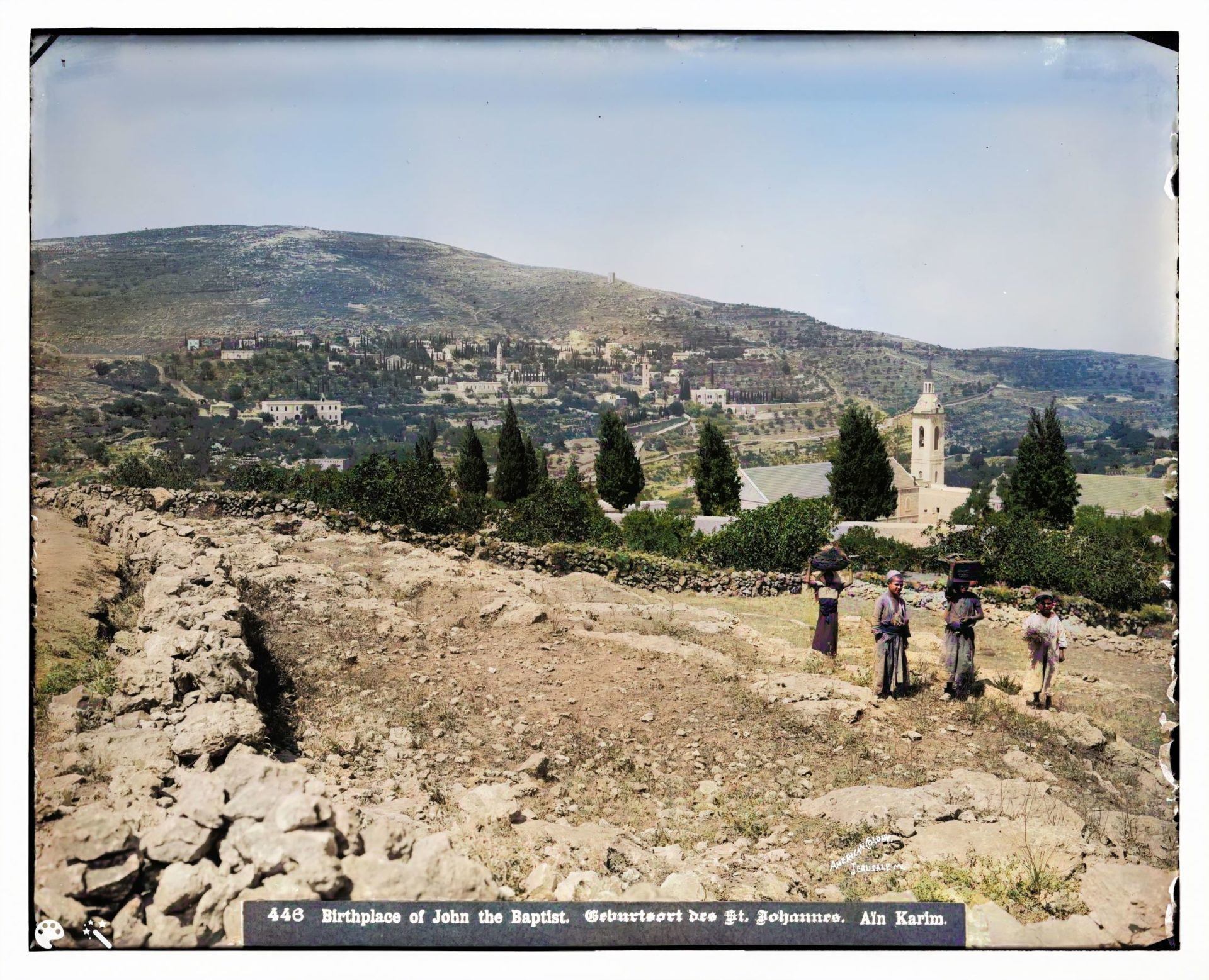עין כרם, ירושלים, תחילת המאה ה-20. מספר תמונה: LC-DIG-matpc-06751