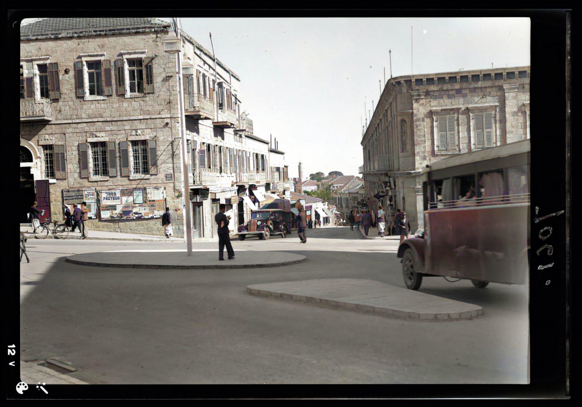 רחוב יפו, ירושלים, 1937. מספר תמונה: LC-DIG-matpc-16550