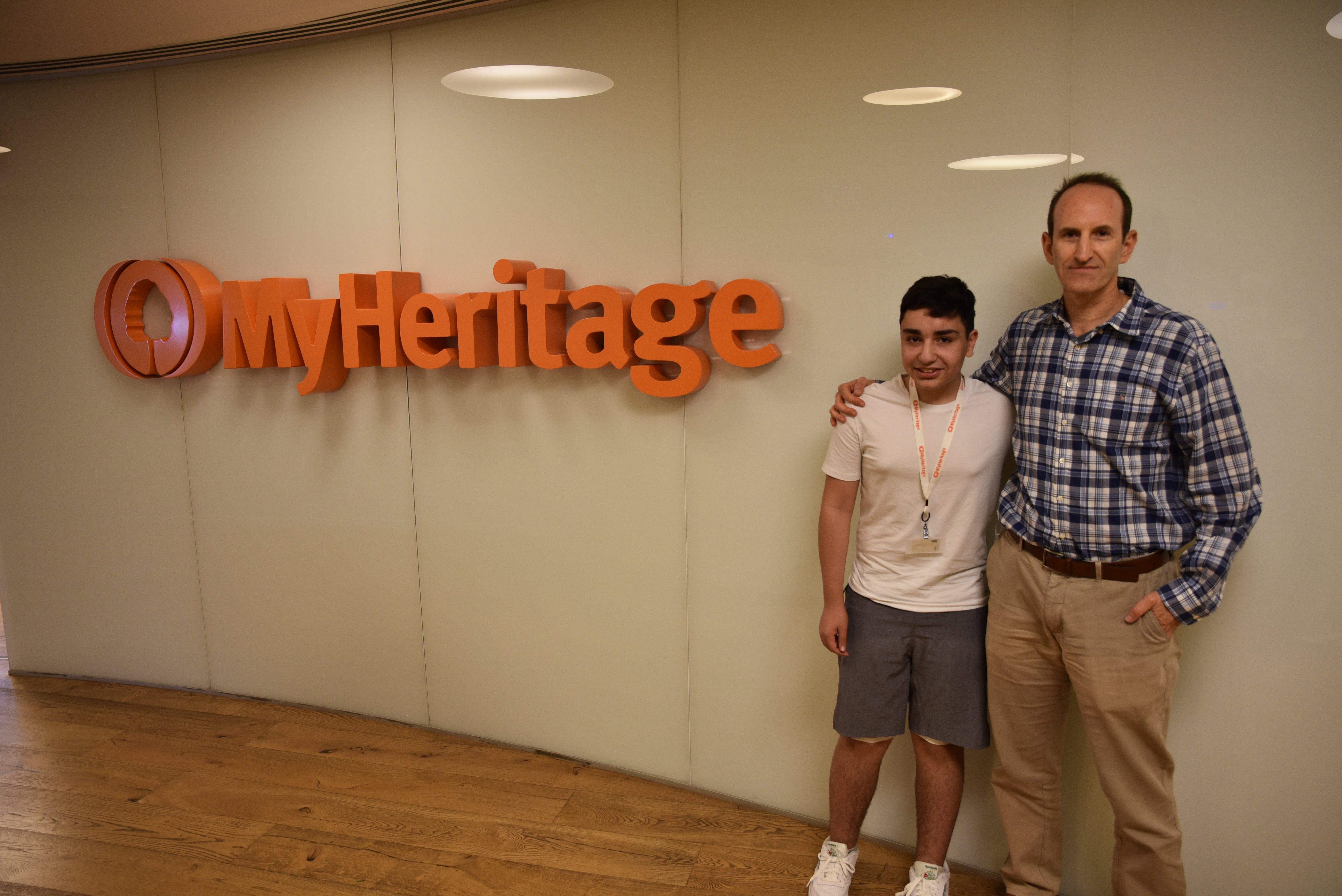 גלעד יפת ויהונתן כהן. "חולם לעבוד ב-MyHeritage כשאהיה גדול"