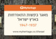 חברת MyHeritage חושפת אוסף מיוחד: הבקשות להתאזרחות של דור מייסדי המדינה