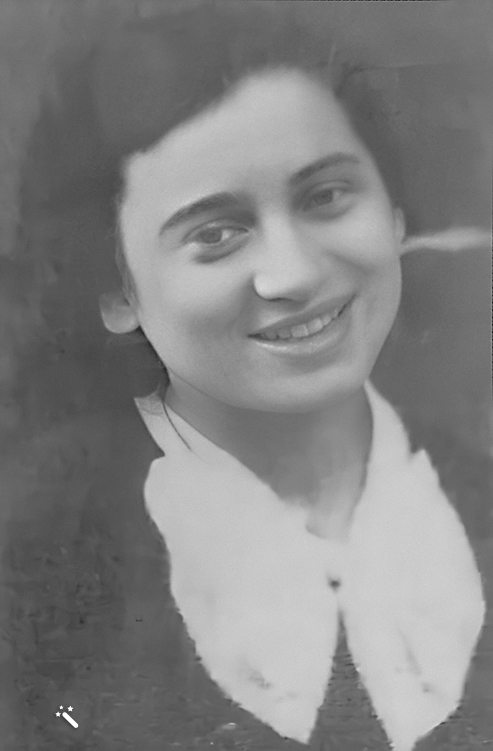 חווה הרשטר, אחות של אימה של חנה לסלאו (שיפור תמונה: MyHeritage)