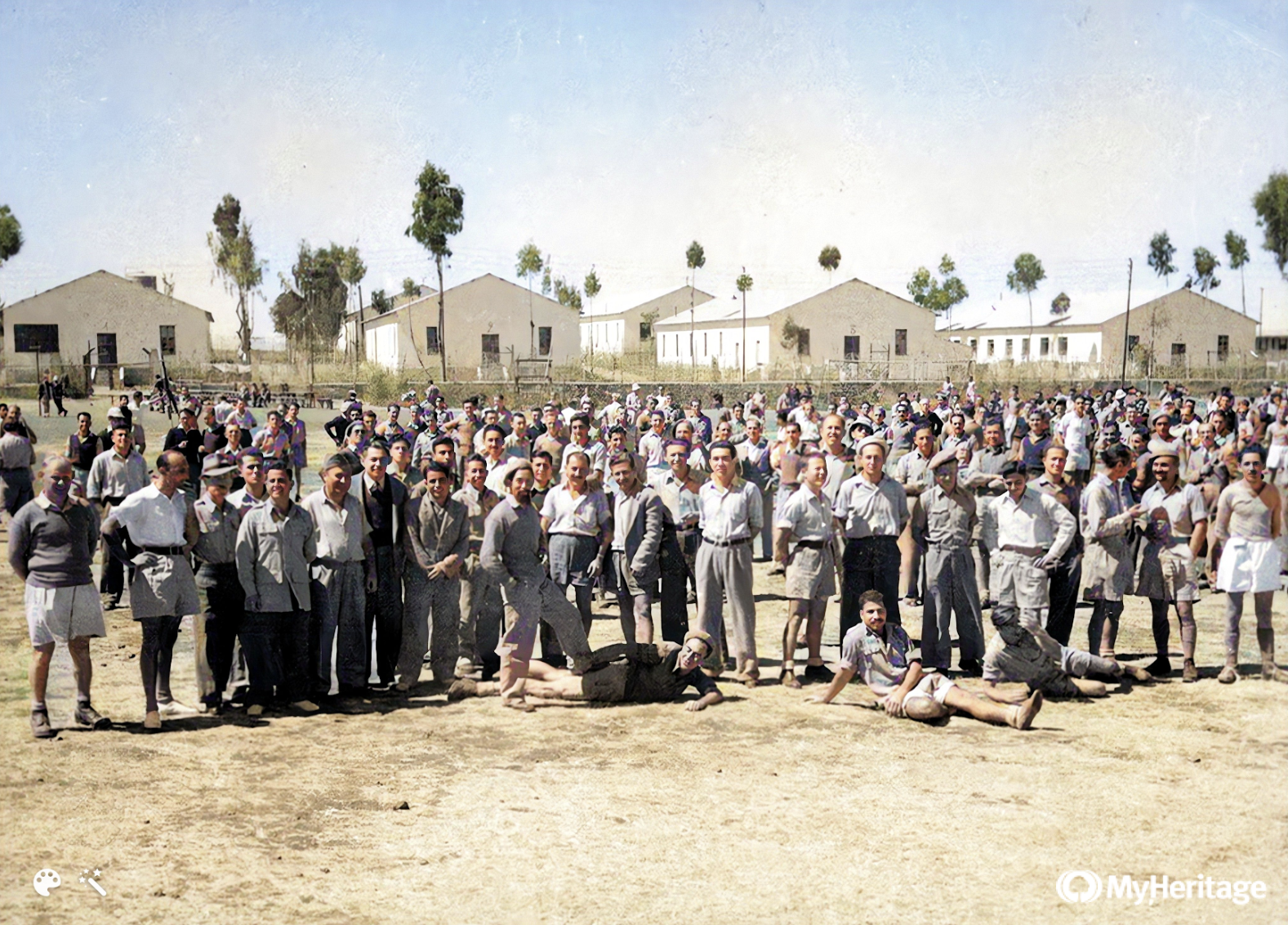 "מזכרת נצח". מחנה סמבל באסמרה, אריתריאה. נובמבר 1946